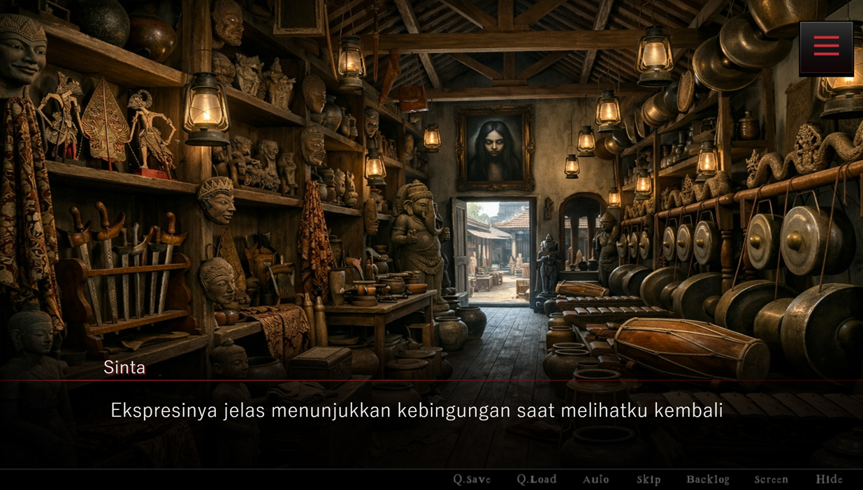 Desau Kutukan gameplay screenshot antique shop scene